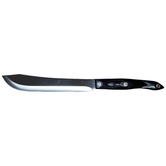 CUTCO 1722 Butcher Knife 8" Classic Brown Swirl Handle Stainless Steel Made USA - Picture 1 of 9